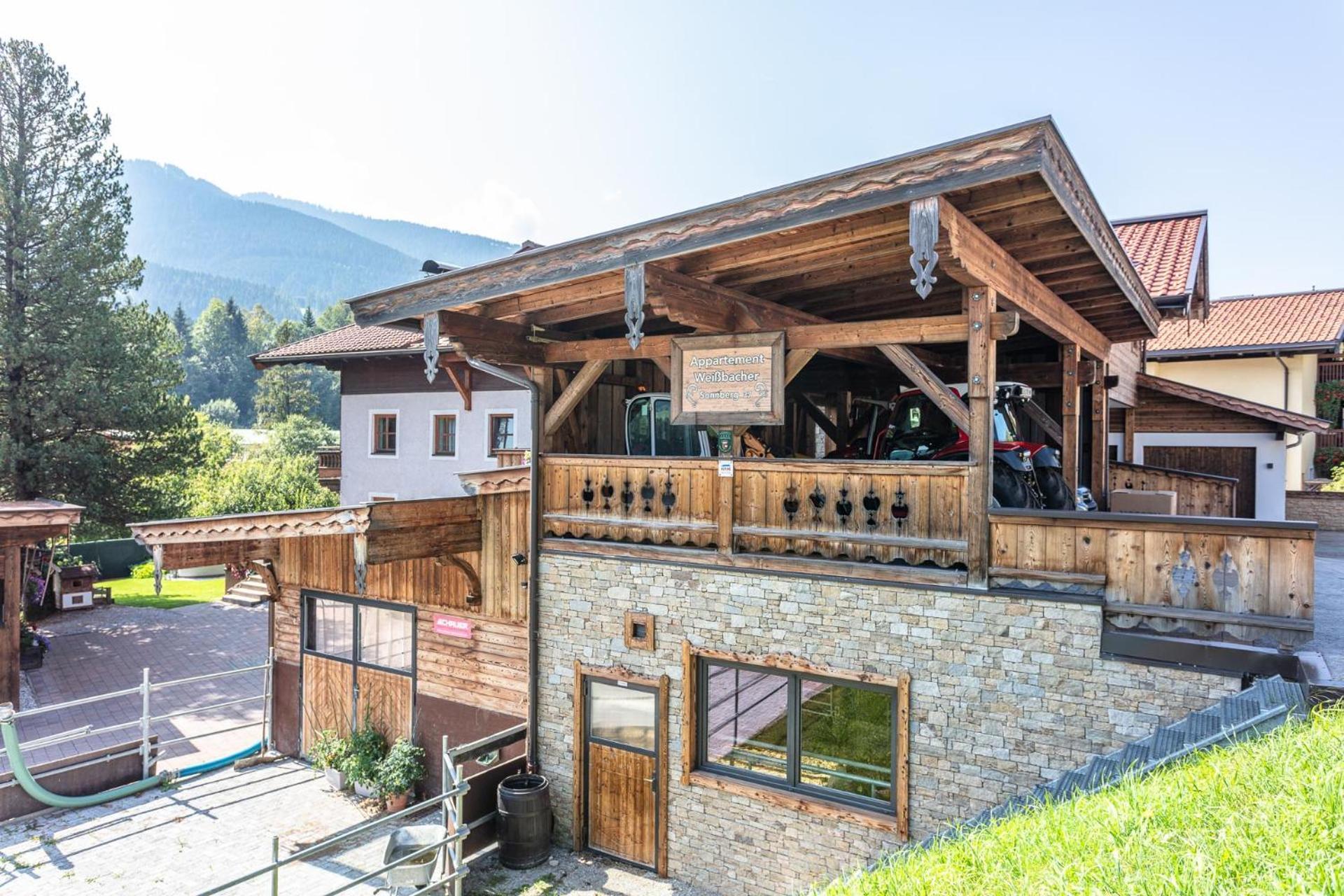 Familienbauernhof - Leogang Apartments Weissbacher 外观 照片